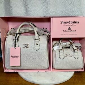 Pc Juicy Couture Mommy Me White Purse Holiday Box Set NEW